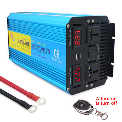 calidad  For Air Conditioning 3000W/6000W Power Inverter Pure Sine Wave 12V DC To AC 220V Function Car Inverter Solar Pump Pump Drill Using fábrica